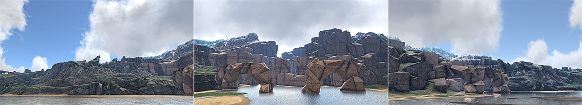In Game Virtual Landscapes T1 000 12000218 - 2018 - Virtual In-Game Landscapes - Triptych N°1