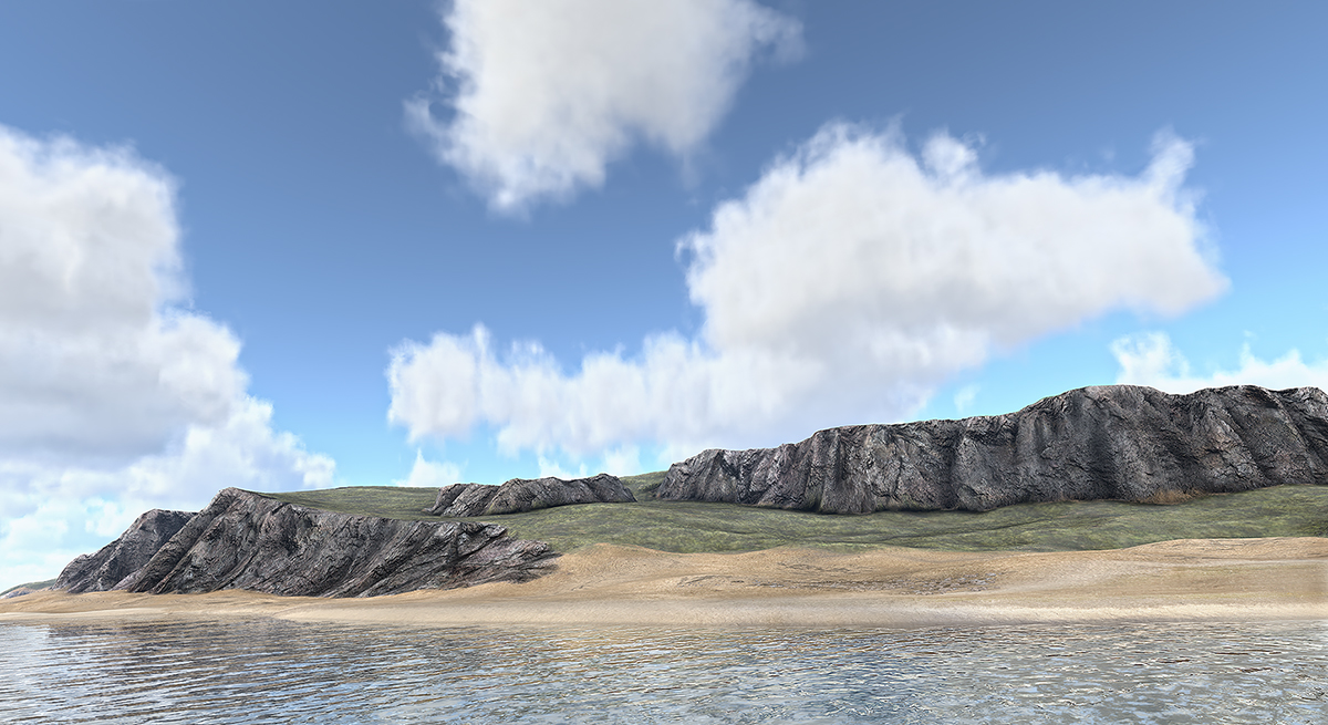 In Game Virtual Landscapes T2 001 12000655 - 2018 - Virtual In-Game Landscapes - Triptych N°2