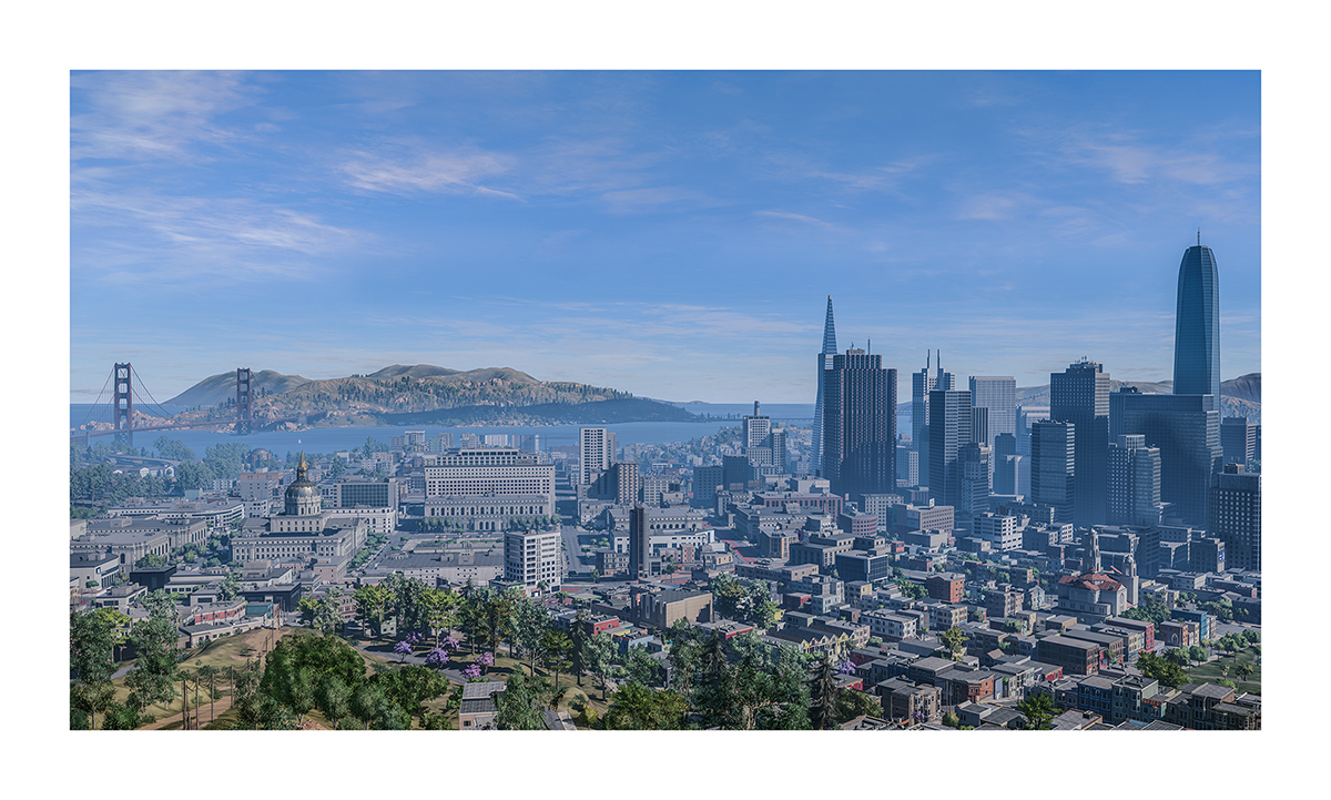 Virtual Cities San Francisco Tritych N1 003 12000721 - 2018 - Virtual In-Game Cities. San Francisco. Triptych N°1