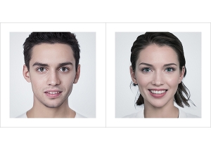 Generated Faces by AI Adam and Eve 000b 300x214 - 2019 - Generated Faces by Artificial Intelligence. Adam and Eve. V1