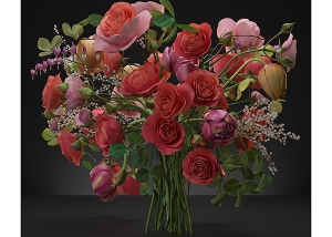 Virtual Flowers Bouquet N2 300x214 - Still Images