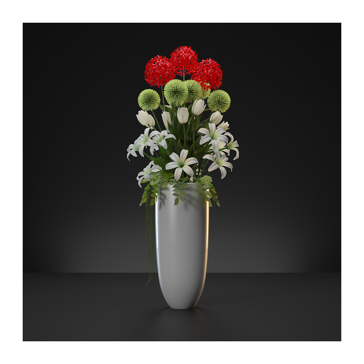 Virtual Flowers Bouquet Triptych N1 002 1 - 2020 - Virtual Flowers. Bouquet. Triptych N°1