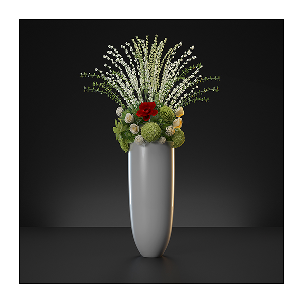 Virtual Flowers Bouquet Triptych N1 003 - 2020 - Virtual Flowers. Bouquet. Triptych N°1