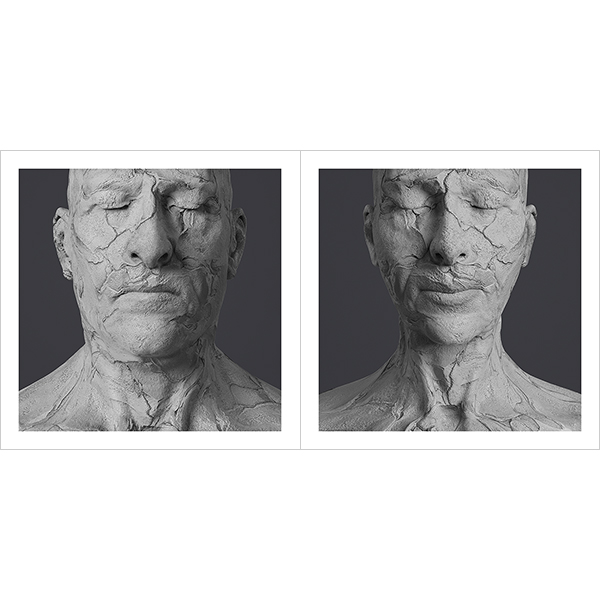 Virtual Portraits The couple RCC Faces 000n - 2021 - Virtual Portraits. (The couple - Realistic Chunky Clay Faces)