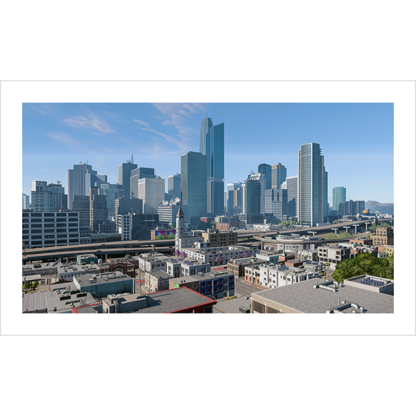 Virtual Cities San Francisco Diptych N2 002 - 2018 - Virtual In-Game Cities. San Francisco. Diptych N°2