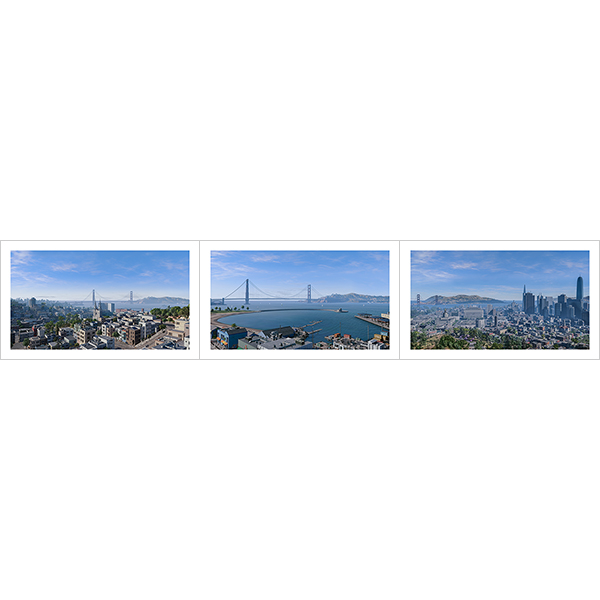 Virtual Cities San Francisco Tritych N1 000 1 - 2018 - Virtual In-Game Cities. San Francisco. Triptych N°1