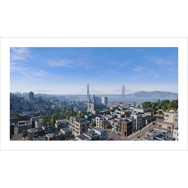 Virtual Cities San Francisco Tritych N1 001 - 2018 - Virtual In-Game Cities. San Francisco. Triptych N°1