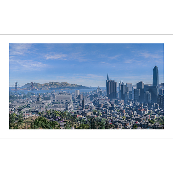 Virtual Cities San Francisco Tritych N1 003 - 2018 - Virtual In-Game Cities. San Francisco. Triptych N°1