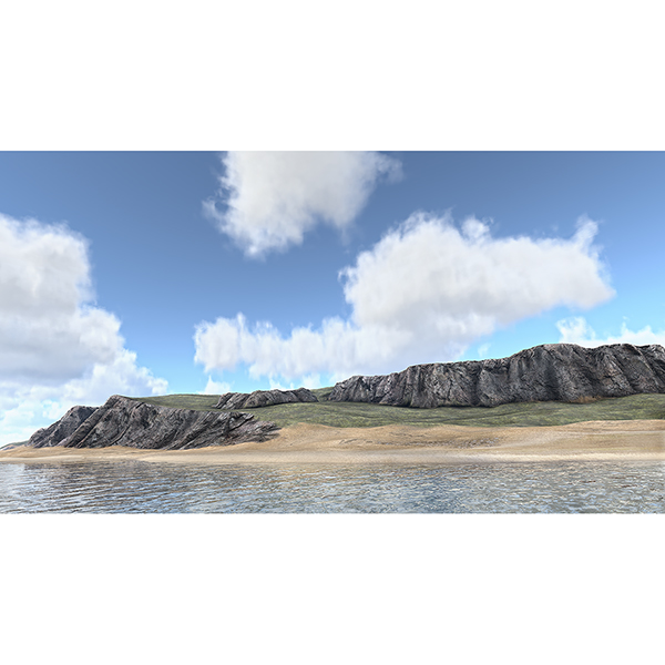 In Game Virtual Landscapes T2 001 - 2018 - Virtual In-Game Landscapes - Triptych N°2