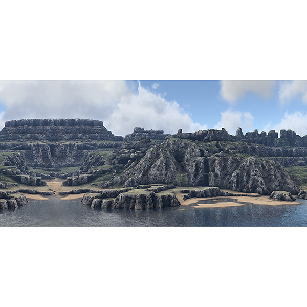 In Game Virtual Landscapes T2 002 - 2018 - Virtual In-Game Landscapes - Triptych N°2
