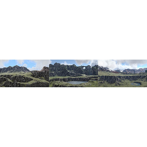 In Game Virtual Landscapes T3 000 - 2018 - Virtual In-Game Landscapes - Triptych N°3