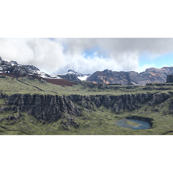 In Game Virtual Landscapes T3 003 - 2018 - Virtual In-Game Landscapes - Triptych N°3